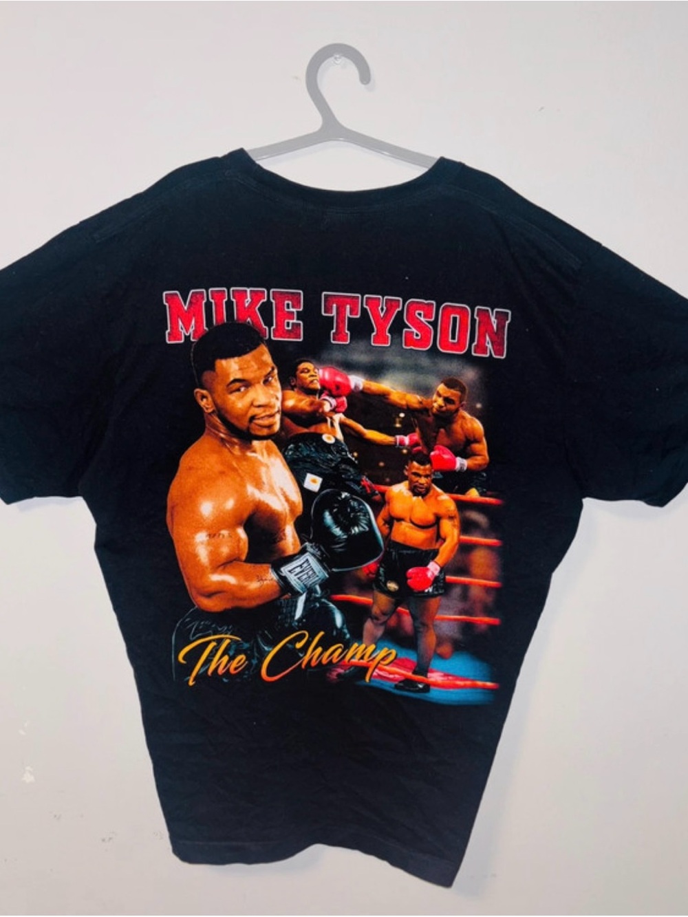 Vintage Mike Tyson Black Graphic Tee - The Champ